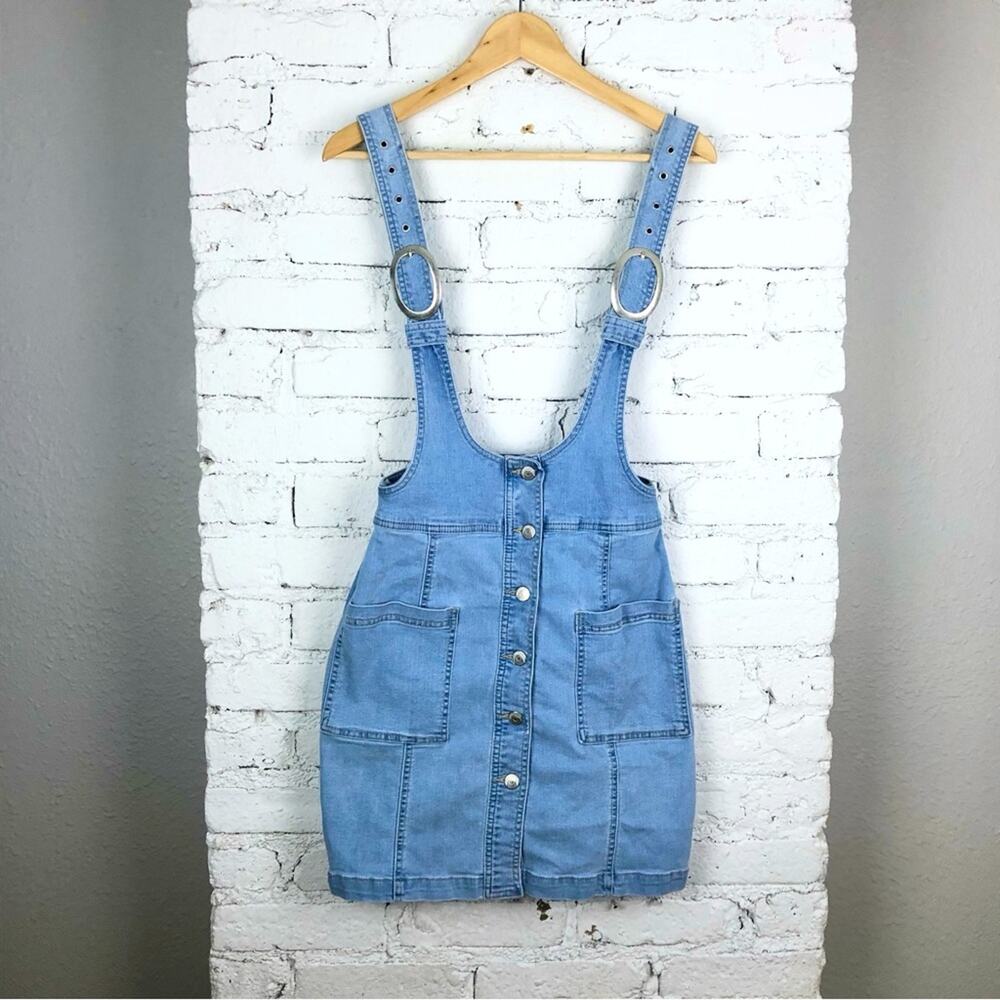 Vintage 90’s Y2K Blue Spice Denim Jean Overall Dress